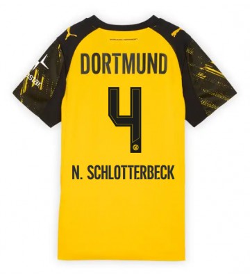 Borussia Dortmund Nico Schlotterbeck #4 Hjemmebanetrøje Dame 2025-26 Kortærmet